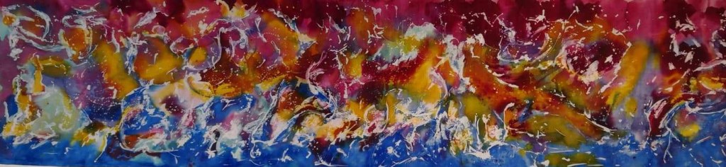 Amazing World Batik on Silk by Joey Kher