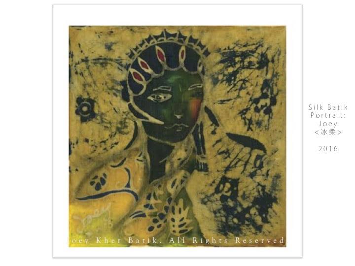 Batik Portrait "Joey" 2016 by Joey Kher