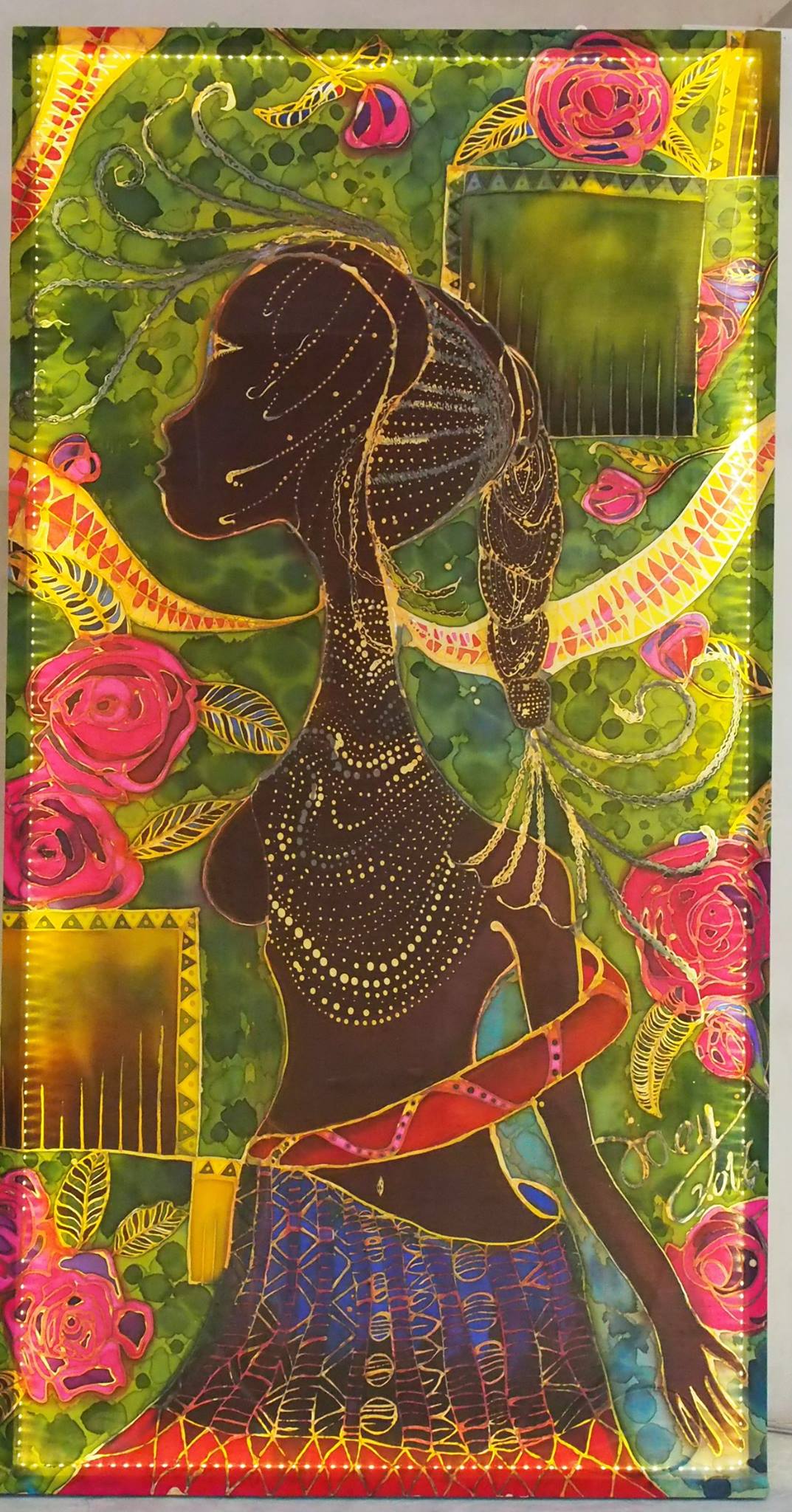 Joey Kher Batik Aotu Exhibition Black Beauty no.3 Artwork for Music Festival Batu Pahat (1)