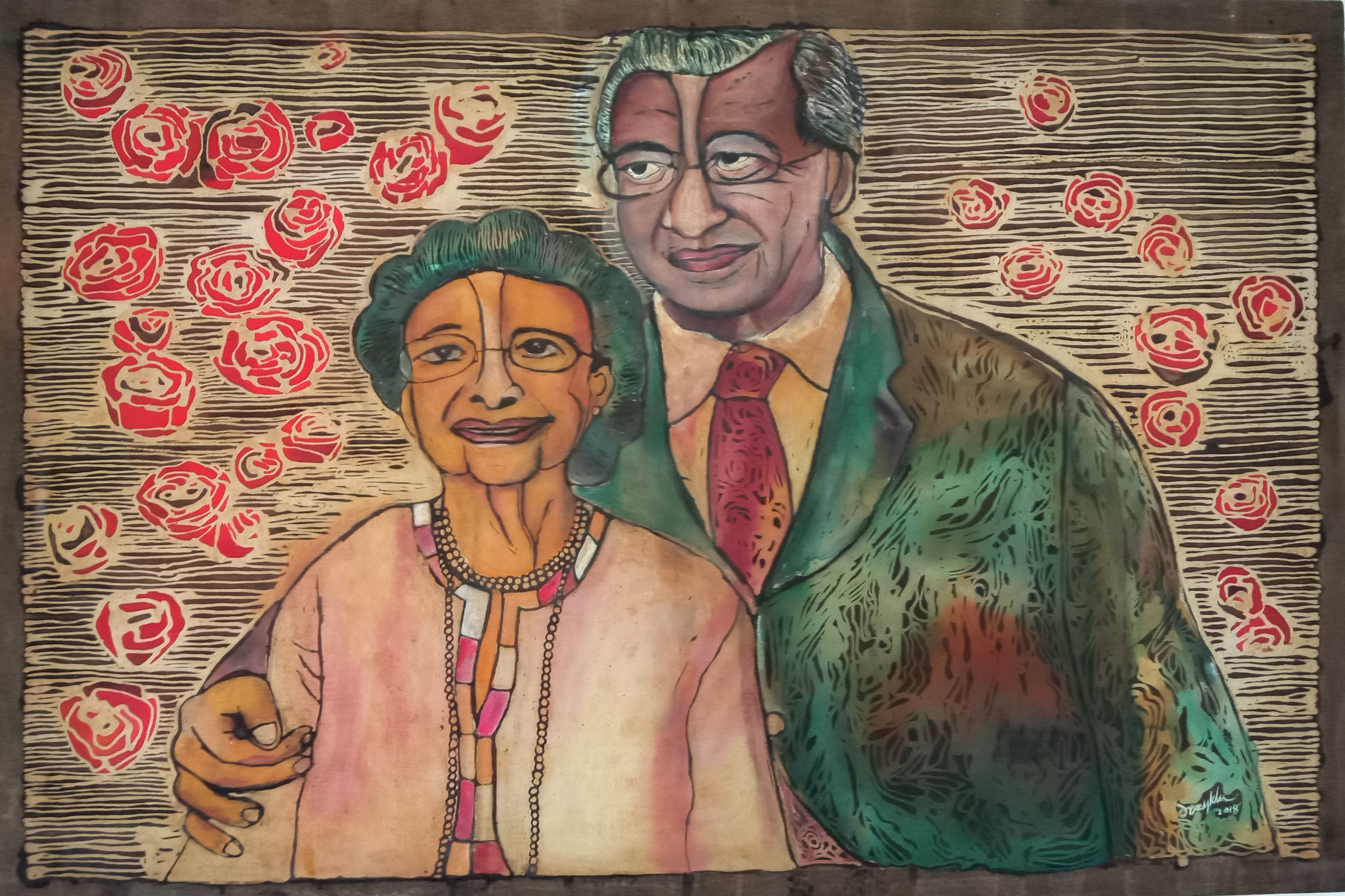 Tun Dr. Siti Hasmah & Tun Mahathir by Joey Kher