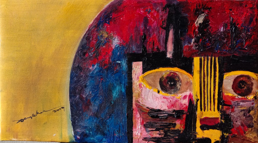 Self Portrait Oil Painting by Joey Kher